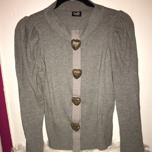 Dolce and Gabbana grey cardigan
